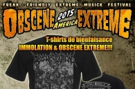 T-shirts de bienfaisance IMMOLATION & OBSCENE EXTREME!!!